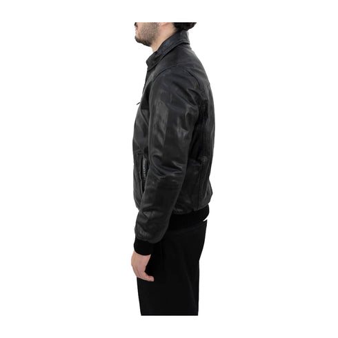 D'Amico Giacca leggera Giubbino Uomo in pelle monocolore 48 - Francavilla Moda